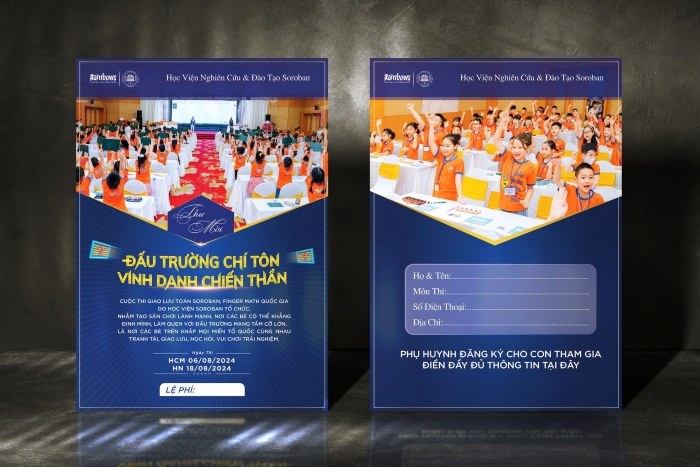 Mở Cổng Đăng Ký Cuộc Thi Soroban, Finger Math Quốc Gia 